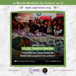 Marche Mondiale des Femmes sur le Capire: Yildiz Temürtürkan: « transformer notre vision du féminisme populaire en action »