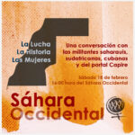 18 Feb: Webinario internacional - Día Mundial de Solidaridad con las Mujeres Saharauis