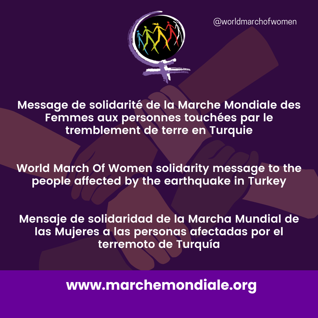 WMW's solidarity message to the people affected by the earthquake in Turkey, Syria, Egypt and Lebanon
